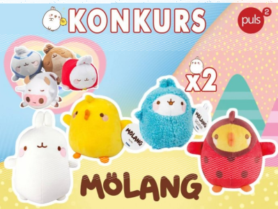 Konkurs "Telewizja PULS 2 #Molang" do godz. 12:00
