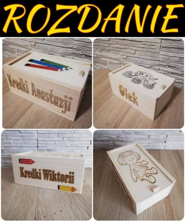 Konkurs "Imienna persnalizowana skrzyneczka na kredki"