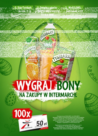 Konkurs "Wielkanoc z Tymbarkiem" Intermarche