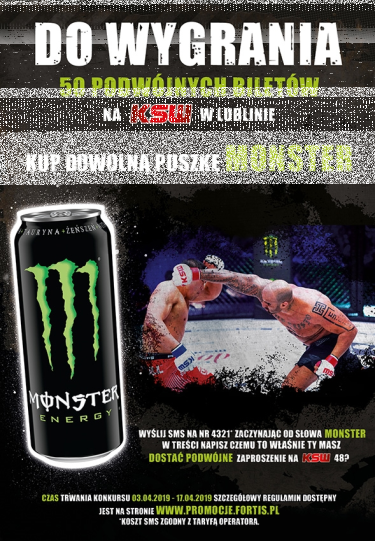 Konkurs "Jedź na KSW 48 z Monster"