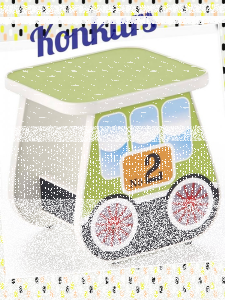 Wygraj taboret dziecięcy wagonik Milo 4X