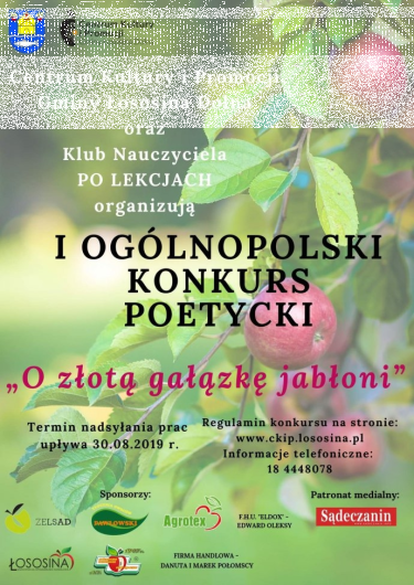 Ogólnopolski Konkurs Poetycki o "Złotą gałązkę jabłoni"