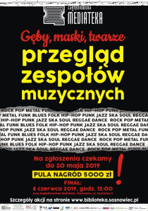 Konkurs "Przegląd zespołów muzycznych w Zagłębiowskiej Mediatece"