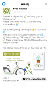 Konkurs "Yves Rocher Messenger zaopiekuj się rośliną i wygraj"