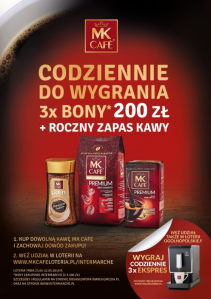 Loteria "Wygraj codziennie z MK Cafe w Intermarche"