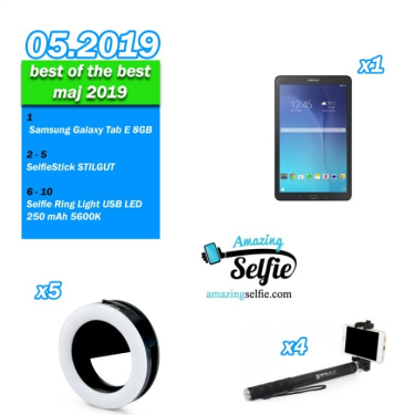 Konkurs "Amazingselfie - najlepsze selfie miesiąca - maj 2019"
