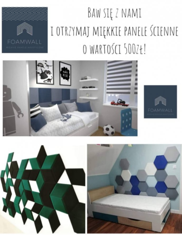 Konkurs "Baw się z nami i otrzymaj miękkie panele ścienne"