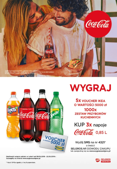 Loteria "Wygraj w Selgros!" Coca-cola