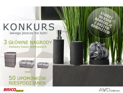 Konkurs fotograficzny "Stwórz własną aranżację z naszym kompletem AWD Interior" Bricomarche