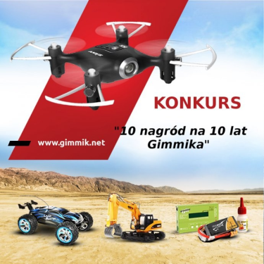 Konkurs "10 nagród na 10 lat Gimmika"