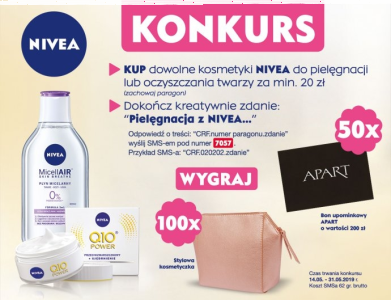 Konkurs "Pielęgnacja z NIVEA w Carrefour"