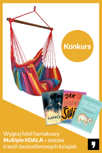 Wygraj fotel hamakowy Multiple KOALA + zestaw trzech bestsellerowych książek