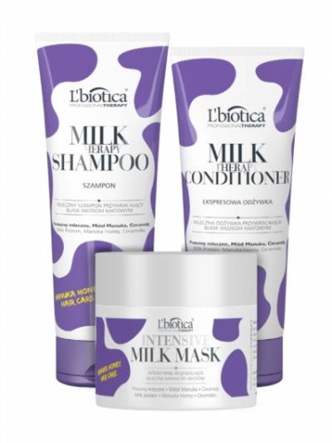 Konkurs "Włosy pełne blasku z Milk Therapy L'biotica"