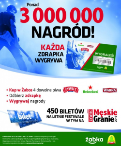Loteria zdrapkowa Żywca w sklepach Żabka i Freshmarket! 18+