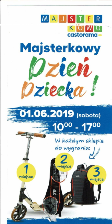 Konkurs "Majsterkowy dzień dziecka 2019" od 10 do 17:00