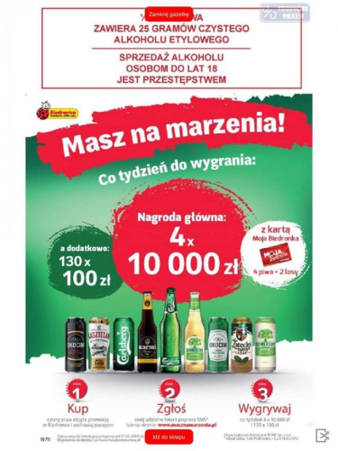 Loteria "Masz na marzenia" Biedronka, 18+