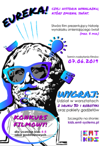 Konkurs filnowy "Eureka! - czyli historia wynalazku, który zmienił świat"