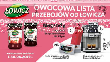Konkurs "Owocowa lista przebojów od Łowicza" Stokrotka