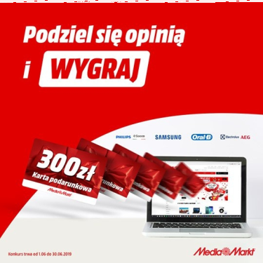 Konkurs "Podziel się opinią i wygraj (czerwiec 2019)"