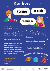 Piaseczno: Konkurs "Rodzice polecają rodzicom"