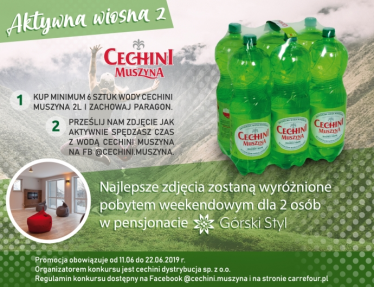 Konkurs "Aktywna wiosna z Cechini Muszyna" Carrefour