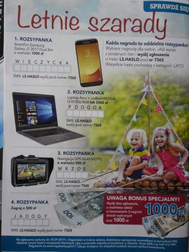 Konkurs "Sprawdź się - Letnie szarady"