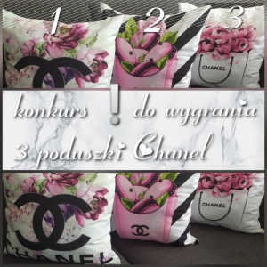 Wygraj trzy piękne poduszki CHANEL 44cm x 45cm