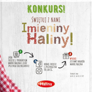 Konkurs "Świętuj z nami imieniny Haliny"