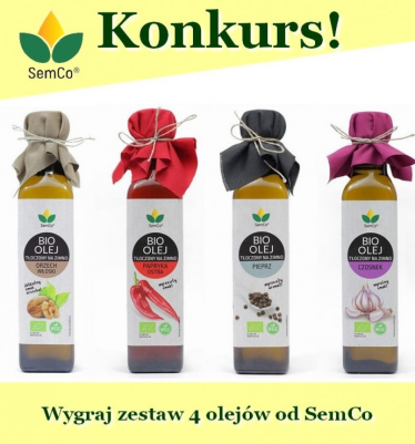 Wygraj zestaw 4 olejów od SemCo idealnych do letnich sałatek!