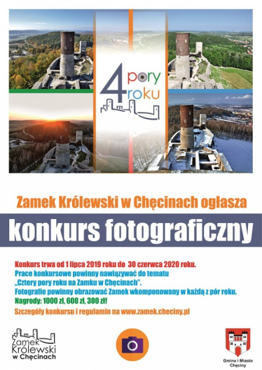 Konkurs "4 pory roku na Zamku w Chęcinach"