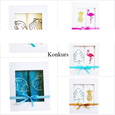 Wygraj komplet haftowanych ręczników do rąk 30x50 cm gr.500! do godz. 11:00