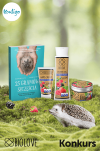 Konkurs "Wspieraj jeże z Biolove"