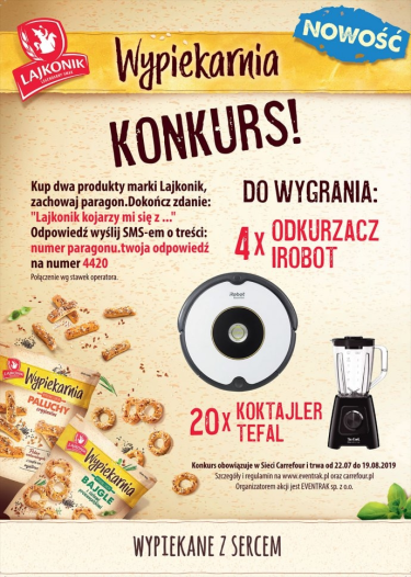Konkurs "Wypiekarnia Lajkonik" Carrefour