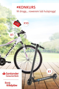 Konkurs "W drogę… rowerem lub hulajnogą!"