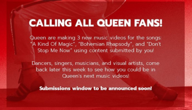 Konkurs "Wystąp w teledyskach Queen"