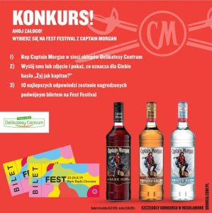 Konkurs "Żyj jak Kapitan" Delikatesy Centrum, 18+