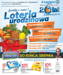 Radom: Loteria "Świętuj z nami 20 lat E.Leclerc"