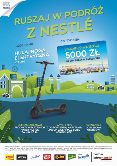 Konkurs "Ruszaj w podróż z Nestlé" Intermarche