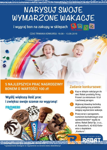 Konkurs "Wymarzone wakacje" Rabat Detal