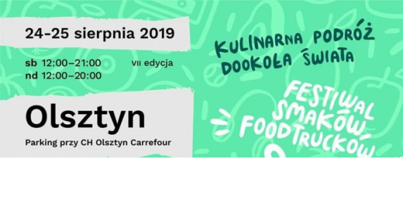 Olsztyn: Wygraj darmowe jedzenie podczas festiwalu foodtrucków! do godz. 15:00