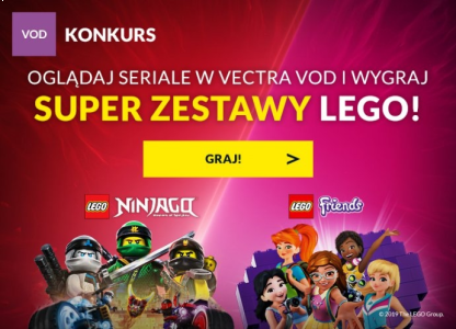 Konkurs dla fanów seriali Lego Vectra VOD