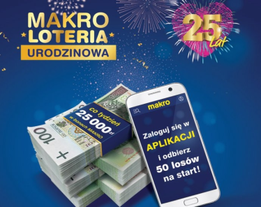 Loteria "Już 25 lat MAKRO"