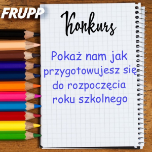 Konkurs "Moje przygotowania do rozpoczęcia roku szkolnego"