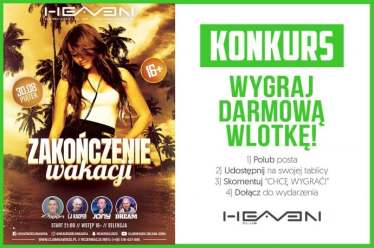 Zielona Góra: Konkurs "Zdobądź darmową wlotkę na piątkową imprezę!" do godz. 18:00