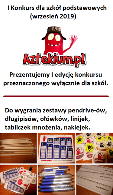 I Konkurs dla szkół podstawowych