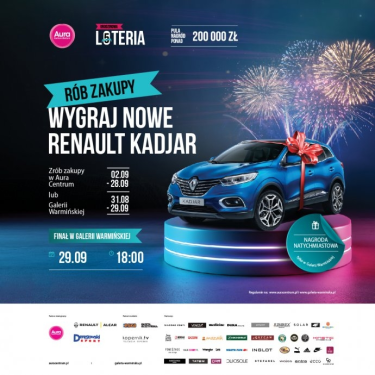 Loteria urodzinowa "Galeria Warmińska, Galeria Aura"