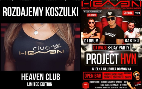 Konkurs "Zdobądź koszulke Heaven Club"
