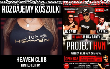 Konkurs "Zdobądź koszulke Heaven Club"