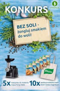 Konkurs "Bez soli - żongluj smakiem do woli"