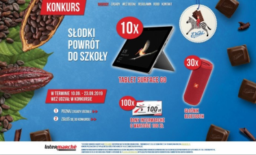 Konkurs "Słodki powrót do szkoły z Wedel w sieci Intermarche"